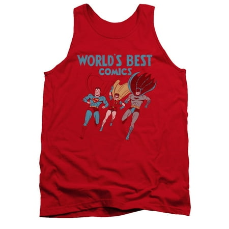 Justice League DC Comics Worlds Best Adult Tank Top (Epl Best League In The World)