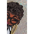 thumbnail image 6 of New, "Sophisticated Queen" Sequins, Fur, & Satin, 6" Patch, Iron-on Applique for DIY Projects, Black Girl Patch,Camo and Denim Jacket Patch, 6 of 10