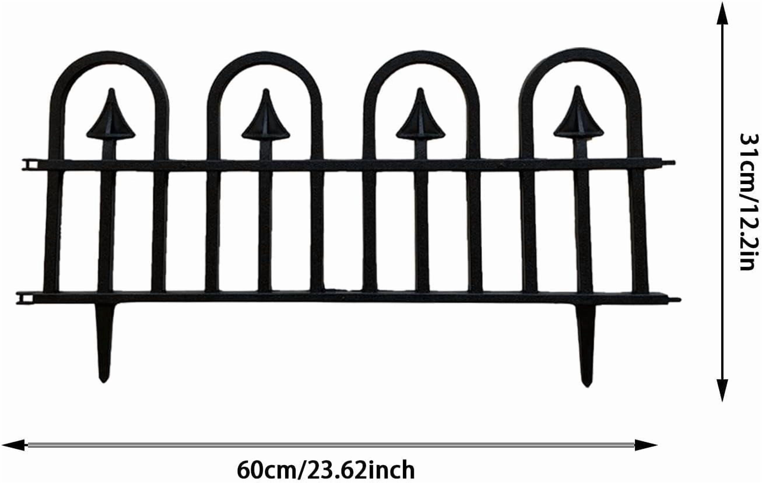 5Pcs Decorative Garden Fence Landscape Fencing Ornaments Panel Outdoor Fence Panel for Garden(wwx)