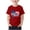 Red#short sleeve t-shirts, variant on Kids 250 Years American Flag Shirt Patriotic 1776-2026 Anniversary Tee for Girls Boys 4th of July Celebration T-shirt Red 9-10Years