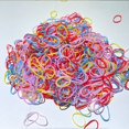 thumbnail image 2 of Diadema de goma desechable para niños, lazos de cola de caballo, bandas elásticas coloridas, accesorios para bebés, 1000 piezas, 2 of 4