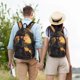 thumbnail image 4 of Disketp Sunset Meditating Doberman print Canvas Backpack Lightweight Travel Daypack Student Rucksack Laptop Backpack-, 4 of 5