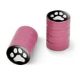 thumbnail image 1 of Paw Print Dog Cat White on Black Motorcycle Bicycle Bike Tire Rim Wheel Aluminum Valve Stem Caps, 1 of 8