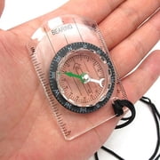 3-Pack Outdoor Multi-Purpose Clear Compass Set with Scale, Direction Indicator and Lanyard for Hiking Camping Navigation