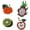 B, variant on 1set Fruits Beaded Sew on Patches Sequins Rhinestone Sew on Embroidery DIY Costume Craft Applique Hand-Beaded Patchwork (A)