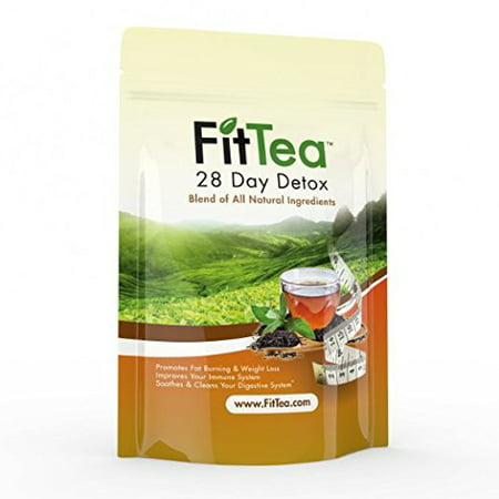 Fit Tea 28 Day Detox Herbal Weight Loss Tea - Natural Weight Loss, Body Cleanse and Appetite Control. Proven Weight Loss