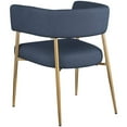 thumbnail image 5 of Meridian Furniture Creston Deep Navy Durable Linen Textured Fabric Dining Chair, 5 of 8
