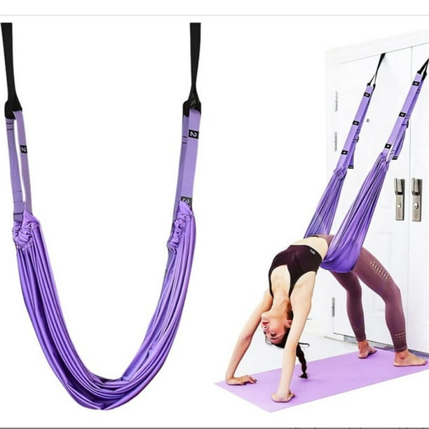 ShenMo Aerial Yoga Strap, Leg Waist, Back Stretcher, Yoga Stretching Strap,  Adjustable Yoga Belt for Back Curvature Training, Improve Back Flexibility
