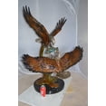 thumbnail image 5 of Nifao Two Eagles Fighting on Fish Bronze Statue – Home Decor Sculpture, 33"L x 28"W x 42"H, 5 of 15