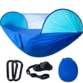 thumbnail image 1 of Hamaca automática con mosquitera de nailon para acampar al aire libre, sombrilla, hamaca a prueba de mosquitos, tienda de campaña, columpio para interiores, 1 of 5