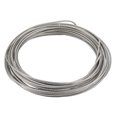 thumbnail image 1 of Cable de alambre de acero inoxidable sin recubrimiento de 2.5mm de diámetro y 10m de longitud para polea de elevación Uxcell, 1 of 5
