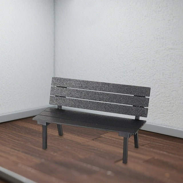 Sillón reclinable en miniatura, accesorios para jardín de hadas, accesorios de bricolaje, banco de parque pequeño, muebles para casa de muñecas para