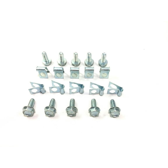 The Stop Shop 5/16" Brake/Fuel/Transmission Line Clip with fastening bolts (20 Pieces Total)