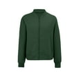 thumbnail image 4 of Women's Waffle Zip Up Jacket, Casual Jacket with Front Zipper, Soft Breathable Outerwear, Comfortable Lightweight Waffle Texture Coat for Women, Everyday Wear Waffle Pullover Blackish Green L, 4 of 5