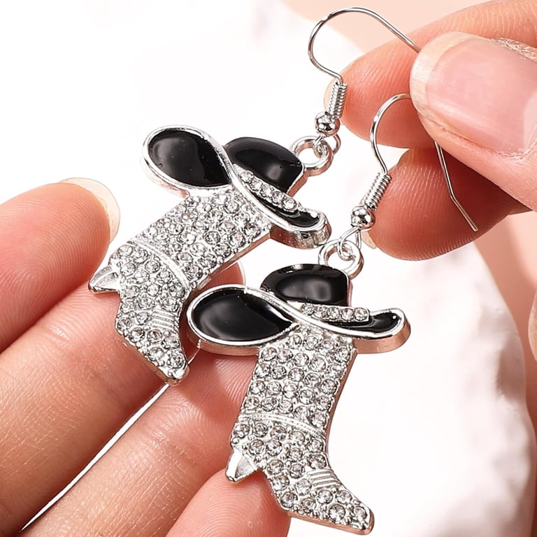 3pcs Western Cowgirl Accessories Set, Rhinestone & Enamel  display picture 3