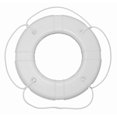 thumbnail image 2 of Taylor Made PFD - Personal Floatation Device 567 Life Buoy; 24 Inch Diameter; Ring; With Sewn In Beckets To Secure Grab Line; White, 2 of 2