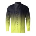thumbnail image 2 of Camisas Para Hombre Manga Corta Camisa estampada de manga larga con botones sueltos para hombre, vacaciones junto al mar, ocio (Black, M), 2 of 4