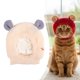 thumbnail image 4 of Gorra de gato, sombrero de gato, disfraz de perro, accesorio de fiesta, malla elástica, adecuado para mascotas, Beige, 4 of 6
