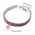thumbnail image 2 of 3 Colors Rhinestone Stretch Pet Necklace - Collar for Your Pet, 2 of 3
