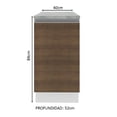 thumbnail image 2 of Mueble De Cocina Madesa 1 Puerta 40 Cm Marron Madesa G244009BGL, 2 of 9