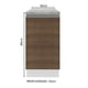 thumbnail image 2 of Mueble De Cocina Madesa 1 Puerta 40 Cm Marron Madesa G244009BGL, 2 of 9
