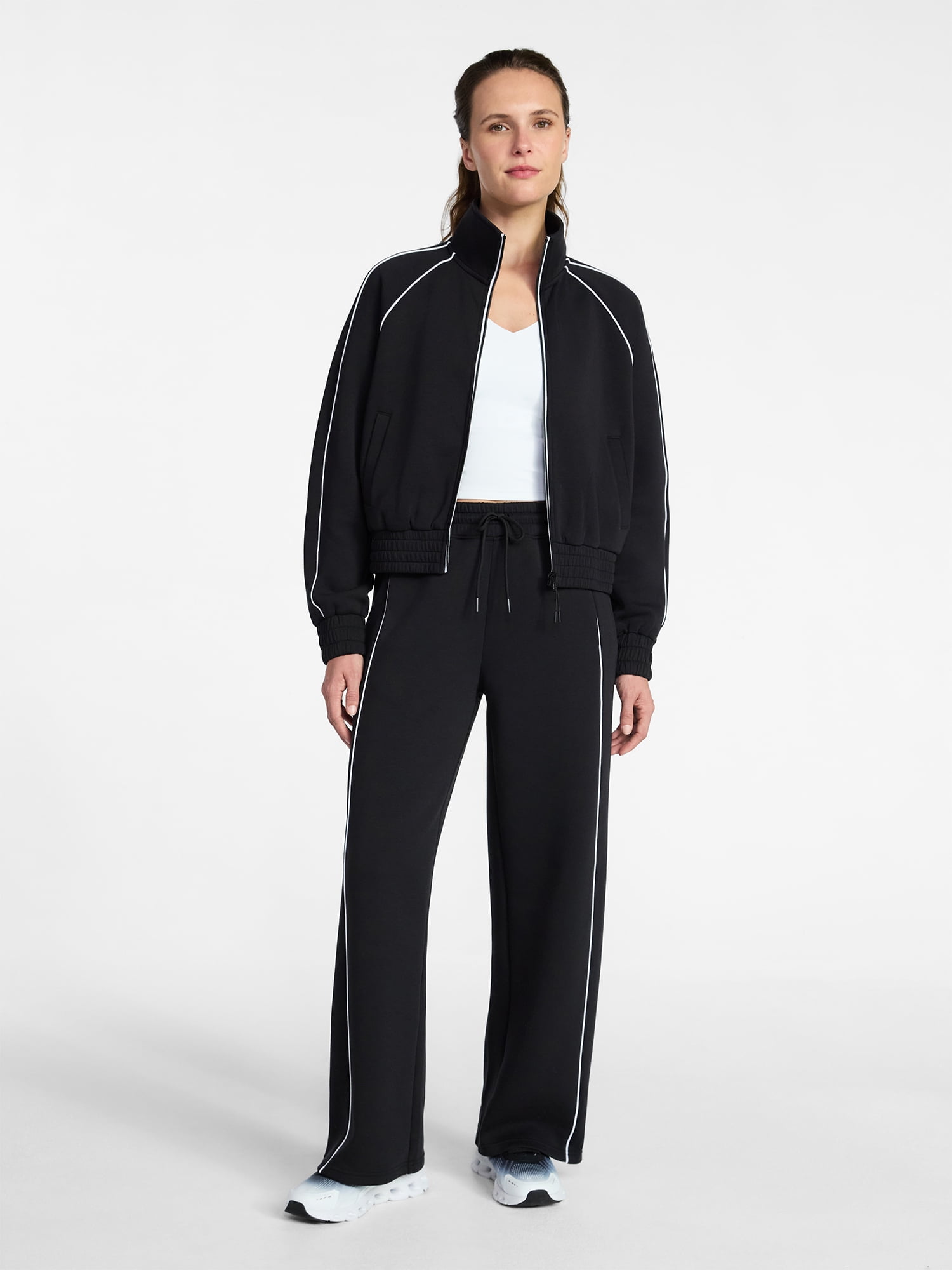 Avia Women's ScubaKnit Track Jacket, Sizes XS-XXXL
