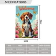 thumbnail image 3 of Welcome Spring Beagle Garden Flag 12x18 Inch Double Sided Outdoor Yard Flag Beagle Dog Flowers Butterfly Garden Decor Seasonal Farmhouse Welcome Banner, 3 of 8
