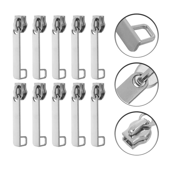 KALLORY 10Pcs Luggage Zipper Pull Replacement Tabs Made with Sturdy Nylon for Travel Safety
