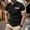 Black, variant on ZZwxWA Tops for Men Up to 65% Off Casual Breathable Cozy Style T-shirt Male Oversize V Neck Tshirts Elastic Printed Quick-Dry Tops Holiday Beach Work Out Shirts Plus Size Short Sleeve Tee