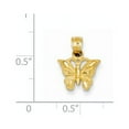 thumbnail image 2 of 14K Diamond-cut Butterfly Pendant, 2 of 3