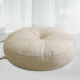 thumbnail image 6 of figatia Meditation Cushion 40x13cm Round Floor Pillow for Living Room Bedroom Prayer beige, 6 of 8
