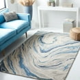 thumbnail image 2 of SAFAVIEH Soho Vasilis Abstract Area Rug, Blue/Beige, 4' x 6', 2 of 9