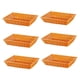 thumbnail image 5 of 6 cestas de pan de imitación de ratán, cestas tejidas, bandeja de frutas, cestas de comida rectangulares rústicas para exhibición de alimentos para 35x25x7cm, 5 of 8
