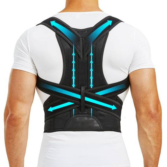 GKTG Upgraded Posture Corrector Back Brace for Men and Women, New Version Lumbar Support for Posture Improving and Pain Relief