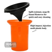 Mud Jug™ OD Green Roadie Travel Spittoon - Portable Spit Jug with