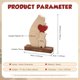 thumbnail image 2 of Adorno de oso de madera personalizado XINYU escultura con 2 a 6 nombres de familia, 2 of 7