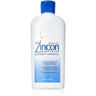 Zincon Medicated Dandruff Shampoo, 8 oz, - Walmart.com