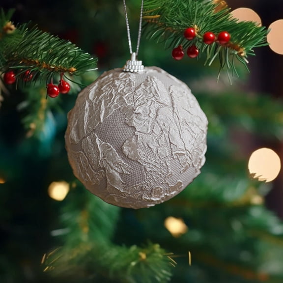 Ltvvegg Velvet Christmas Balls, 3.14in Large Christmas Tree Ball Ornaments, Giant Xmas Tree Ornaments for Holiday Decorations, Gray
