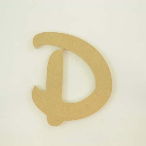 Package of 1, "D" 14 Inch X 1/2" MDF Letters In The Waltograph Font | Thick For Art & Craft Project, Made in USA