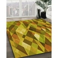 thumbnail image 3 of Ahgly Company Machine Washable Indoor Rectangle Transitional Yellow Area Rugs, 3' x 5', 3 of 7