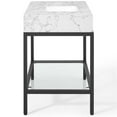 thumbnail image 6 of Modway Kingsley 36" Modern Artificial Marble Bathroom Vanity in Black/White, 6 of 10