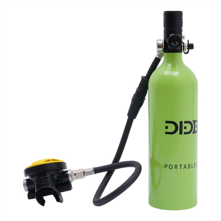 Mini Scuba Tank Refillable Oxygen Cylinder with 1L Capacity Scuba Tank with 15 20 Minutes Underwater Diving Gear for Diver Portable Diving and