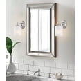 thumbnail image 5 of Kira Home Phoebe 8" Wall Sconce, Frosted Seeded Glass Cylinder Shade, Silver Wall Light, Cylinder Glass Shade, 5 of 8