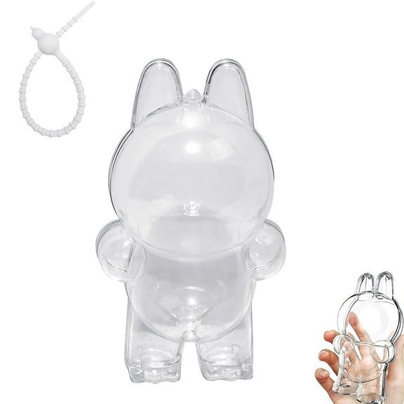 Protective Case Cover for Standing - Crystal-Clear Hard Display Box with Keychain & Dustproof Cover, Dustproof Scratch-Resistant Portable Hanging Case for Standing(No Doll)