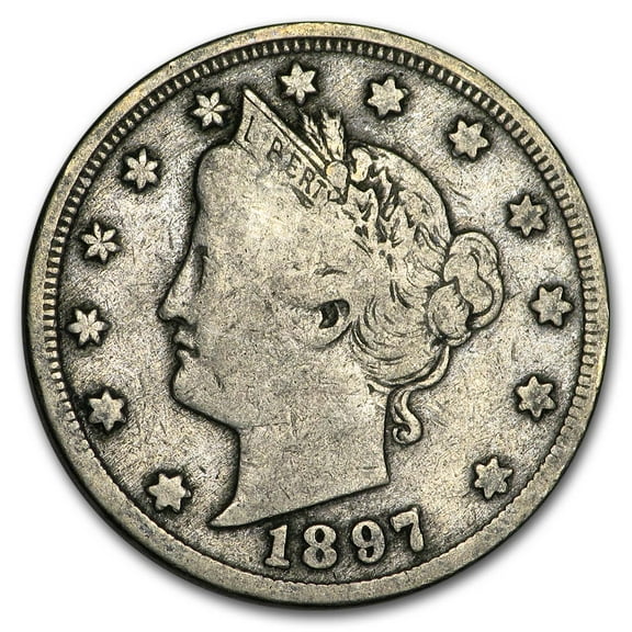 1897 Liberty Head V Nickel Fine