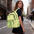 thumbnail image 3 of Yspwyqan School Backpack for Kids Boys, 17" Multi-Pocket Fits 15.6 Laptop, Music Frog Lightweight Bookbag with Front Pocket for Elementary Middle School Supplies, 3 of 7