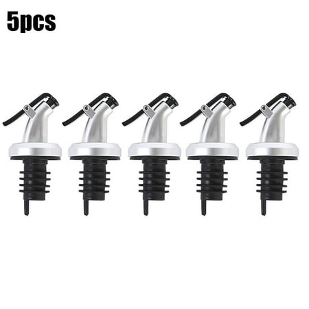 

5Pcs Bottle Pourer Liquor Spirit Oil Olive Stopper Dispenser With Dust