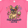 thumbnail image 4 of Inktastic Star-spangled Cutie Dog USA Boys or Girls Toddler T-Shirt, 4 of 5