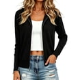 thumbnail image 2 of ClodeEU Women's Zip Up Long Sleeve Knit Cardigan Top,Casual Lightweight Soft Layering Sweater Jacket ,Women's Plus L, 2 of 6