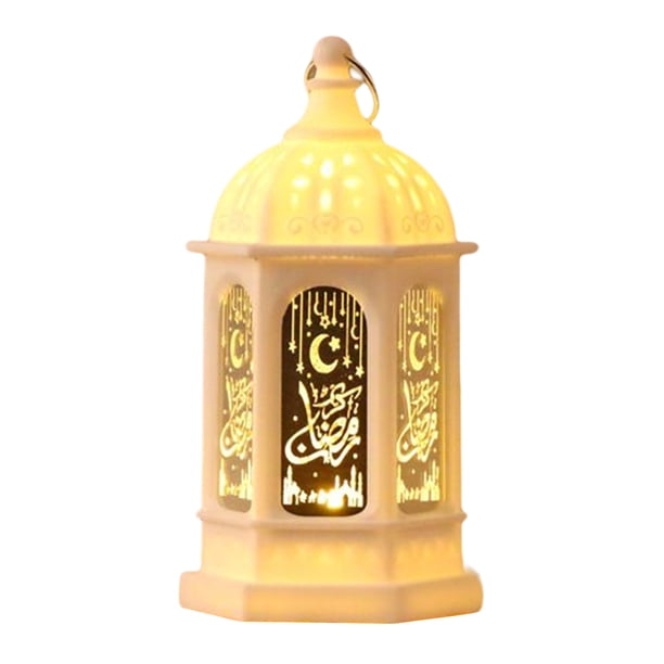 Retro Ramadan Lantern Festival Decor LED Lámparas de escritorio de vacaciones para la mesa del patio del hogar JShteea El nuevo